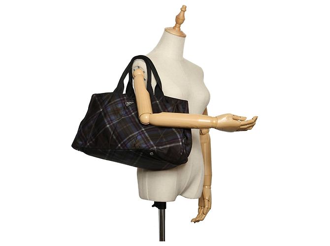 Schwarze Prada Stampato Handtasche - Ansicht 10