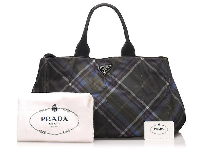 Schwarze Prada Stampato Handtasche - Ansicht 2