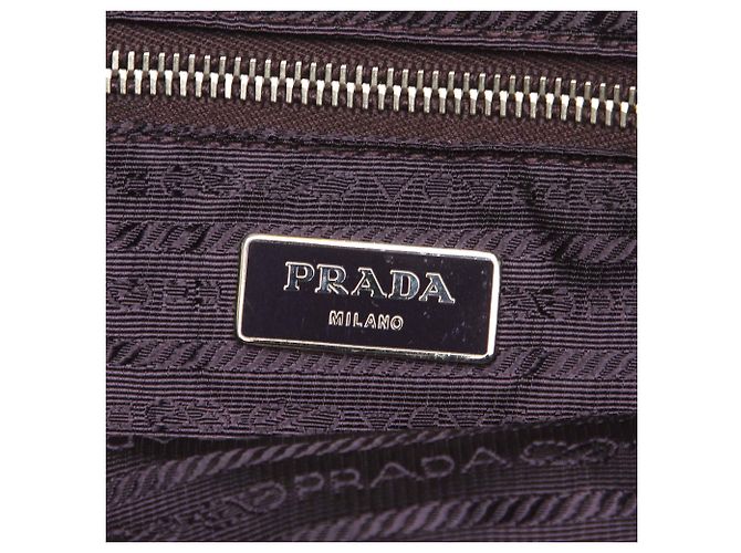 Borsa Tote Prada Tessuto grigia Grigio - vista 6