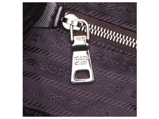 Borsa Tote Prada Tessuto grigia Grigio - vista 7