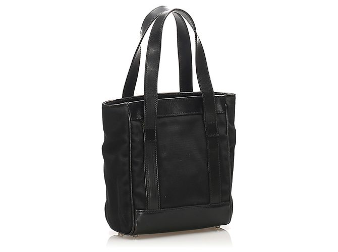 Borsa a mano in nylon nero Gucci - vista 2