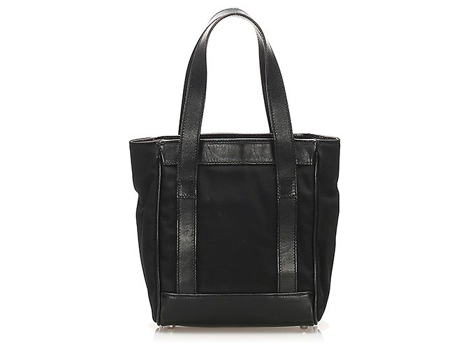 Borsa a mano in nylon nero Gucci - vista 3
