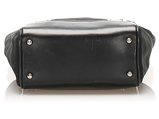 Borsa a mano in nylon nero Gucci - vista 4
