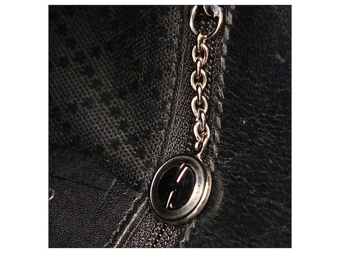 Borsa a mano in nylon nero Gucci - vista 8