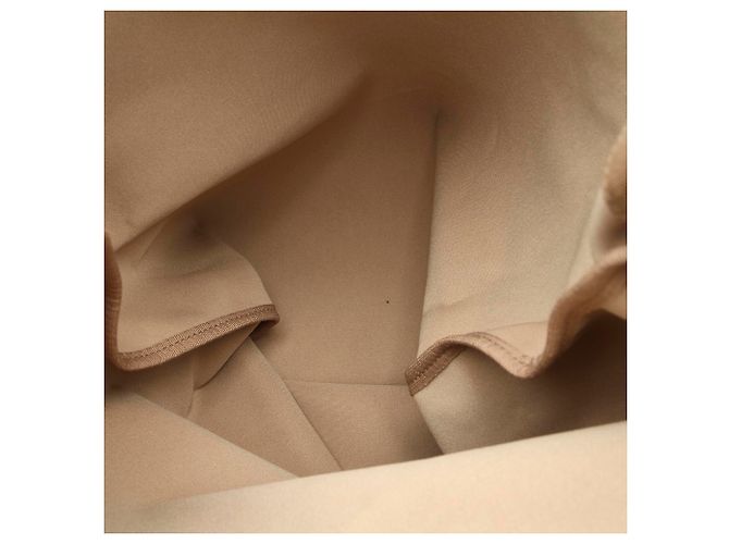 Borsa bucket in tela Prada Canapa marrone con coulisse - vista 5