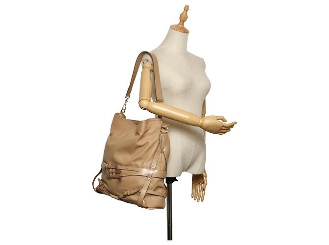 Borse BURBERRY T. Pelle Beige - vista 10