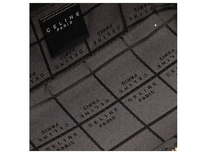 Céline Borsa Vanity in vernice nera Celine Nero - vista 7