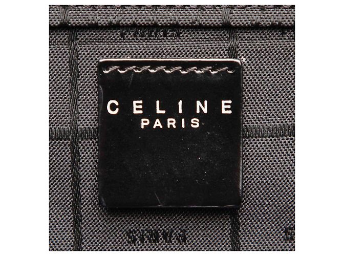 Céline Borsa Vanity in vernice nera Celine Nero - vista 8