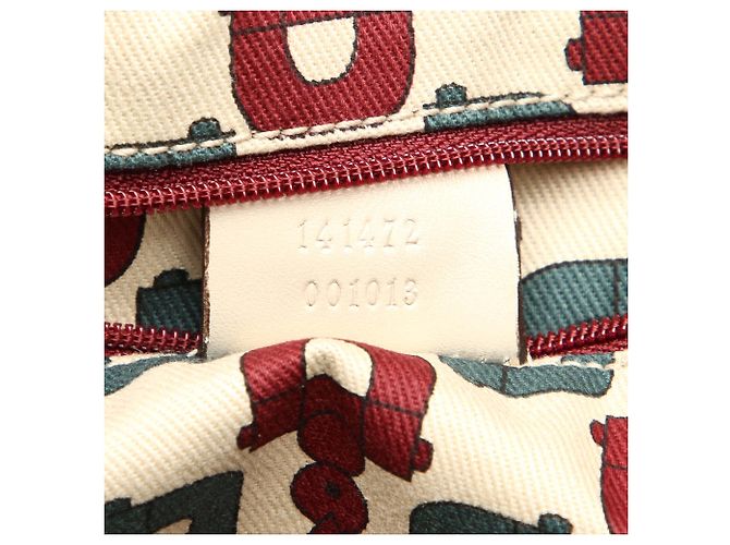 Borsa tote Gucci Guccissima Abbey D-Ring bianca Bianco - vista 10