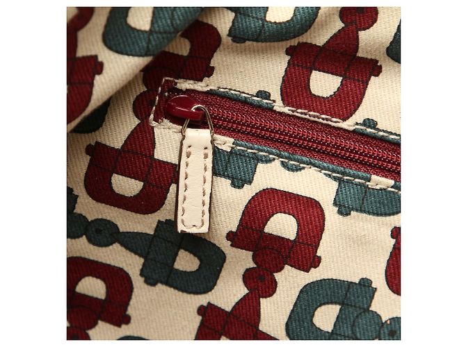 Borsa tote Gucci Guccissima Abbey D-Ring bianca Bianco - vista 11