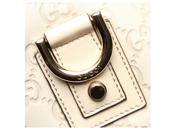 Borsa tote Gucci Guccissima Abbey D-Ring bianca Bianco - vista 2