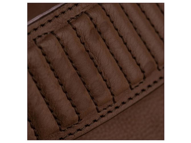 Céline Borsa a tracolla in pelle marrone Celine Fold-Over - vista 11