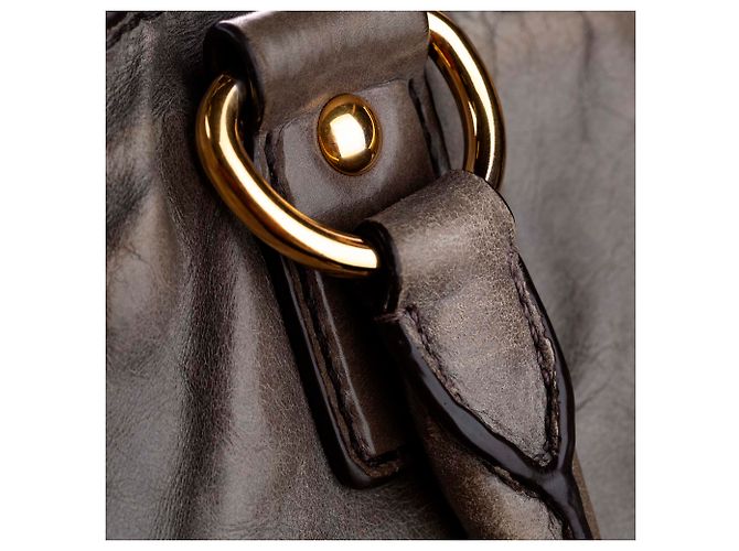 Vitello PRADA Handtaschen T. Leder Braun - Ansicht 12