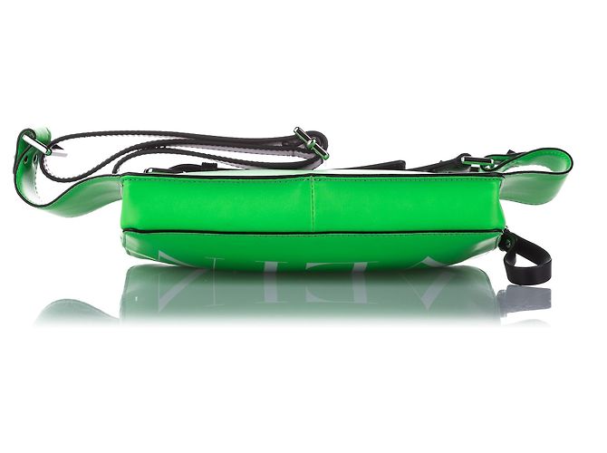 Valentino Garavani Bolsa de cintura de couro VLTN verde Valentino - vista 5