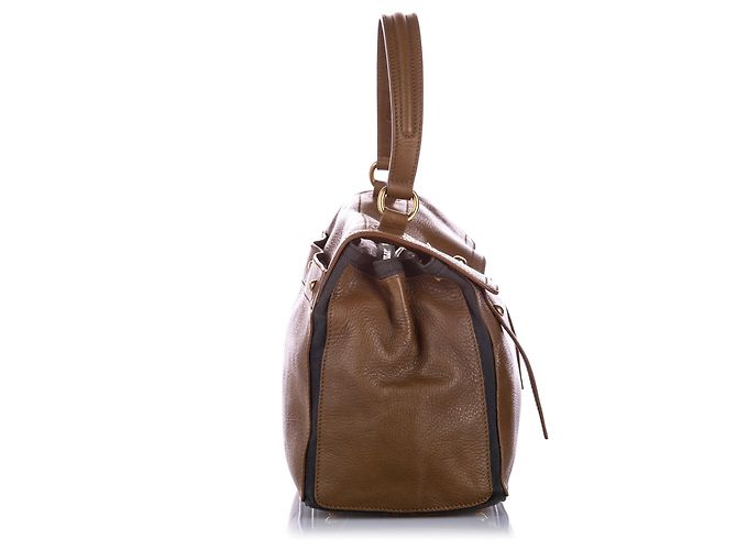 YVES SAINT LAURENT Borse T. Pelle Marrone - vista 6