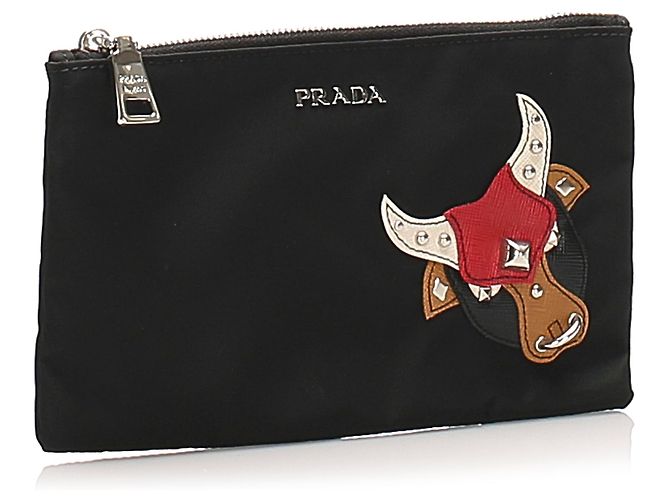 Schwarze Prada Tessuto Pouch - Ansicht 2