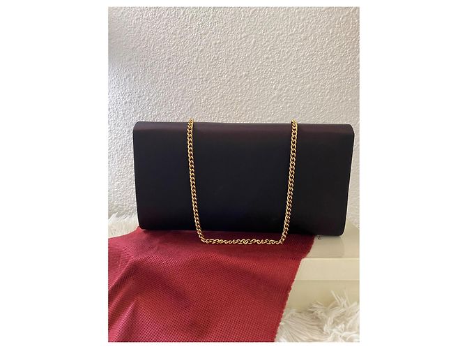 Pochette Cartier in seta Bordeaux scuro Bordò - vista 3