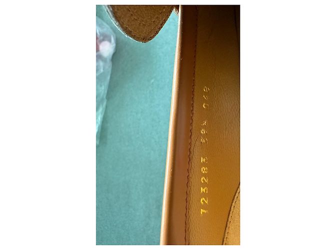Mocassini Gucci in pelle beige - vista 7