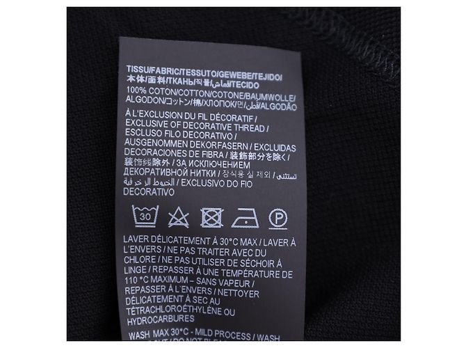 Polo Saint Laurent Paris Cassandre in cotone nero - vista 7