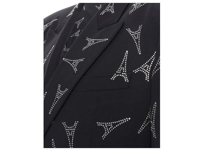 Blazer de cristal Balenciaga Demna 2019 Runway Torre Eiffel IT46 S - vista 2