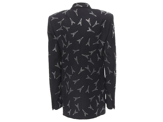 Blazer de cristal Balenciaga Demna 2019 Runway Torre Eiffel IT46 S - vista 5