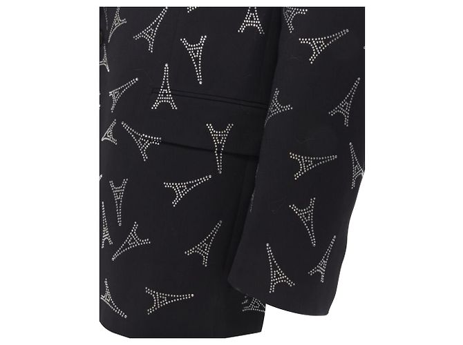 Blazer de cristal Balenciaga Demna 2019 Runway Torre Eiffel IT46 S - vista 7