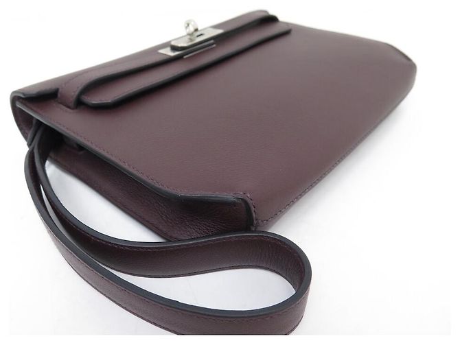 Hermès NOVE BORSA HERMES KELLY DEPECHES PELLE TAURILLON CLEMENCE Bordò - vista 4