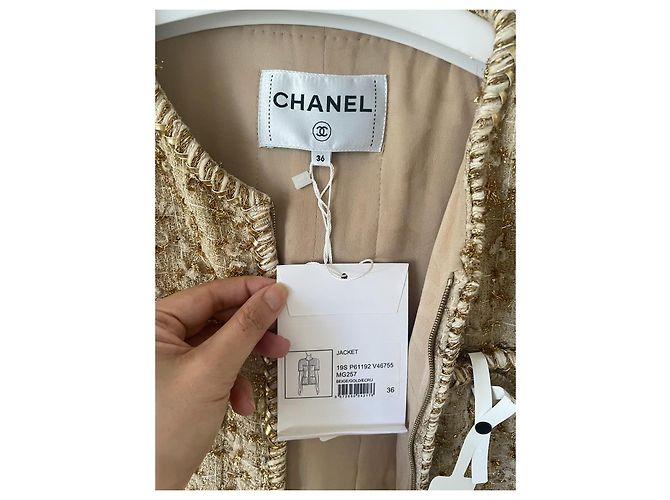 Cambon Chanel Chaqueta Dorada de Pasarela 2019 Dorado - vista 5