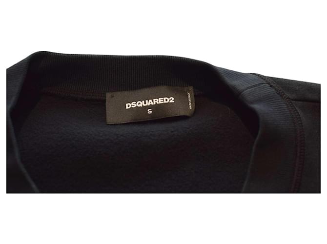 Sudadera corta negra con logo Dsquared2 Negro - vista 3