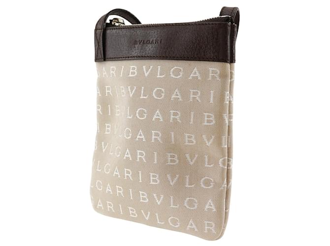 Bulgari Borsa a Spalla Logomania di Bvlgari Marrone Beige - vista 2