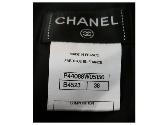 Falda de tweed drapeada en la parte delantera Chanel Pre-Fall 2012 Metiers D’Art Paris-Bombay Negro - vista 5