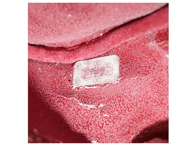 Pochette cosmetica CHANEL Vanity COCO Marca Pelle Caviar Rossa Oro CC Auth yk14831 Rosso D'oro - vista 11