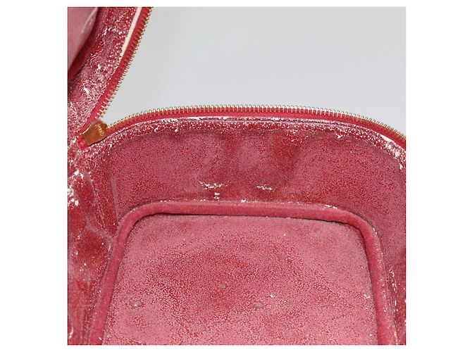 Pochette cosmetica CHANEL Vanity COCO Marca Pelle Caviar Rossa Oro CC Auth yk14831 Rosso D'oro - vista 20