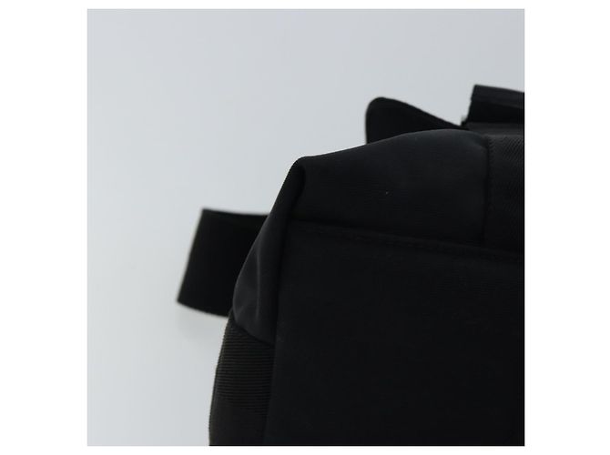 Borsa a spalla GUCCI in nylon nero argento 122374 Auth bs17862 - vista 14