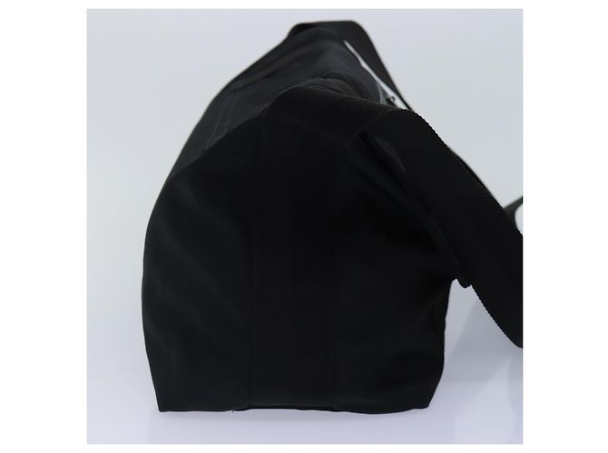 Borsa a spalla GUCCI in nylon nero argento 122374 Auth bs17862 - vista 3