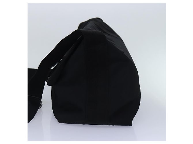 Borsa a spalla GUCCI in nylon nero argento 122374 Auth bs17862 - vista 4