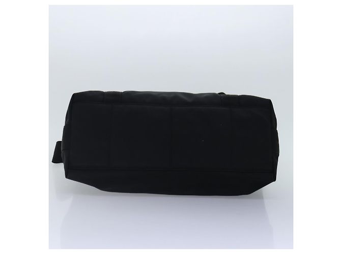 Borsa a spalla GUCCI in nylon nero argento 122374 Auth bs17862 - vista 5
