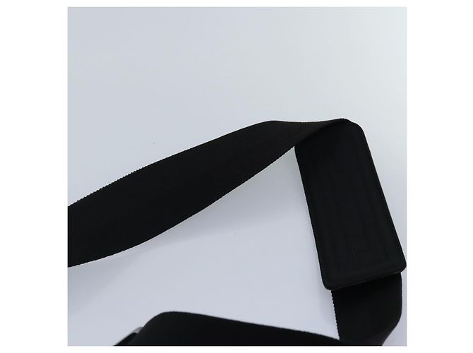 Borsa a spalla GUCCI in nylon nero argento 122374 Auth bs17862 - vista 8