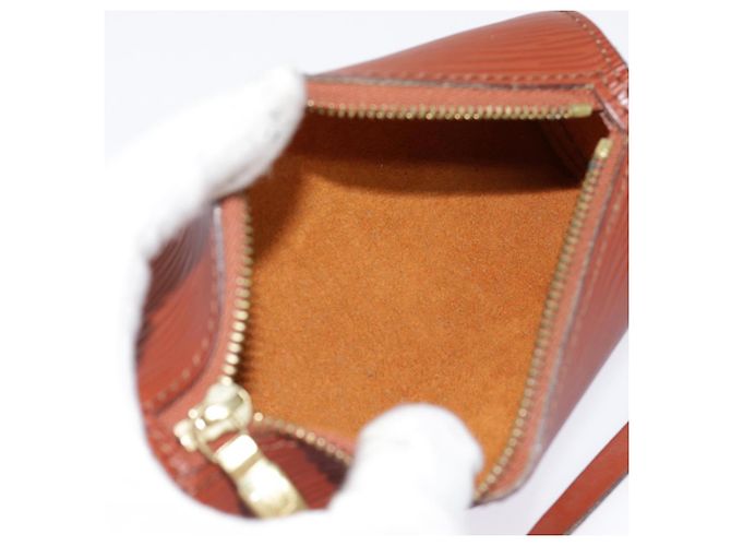 LOUIS VUITTON Pochette Soufflot Epi Marrone LV Auth yk14808 - vista 11