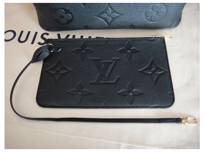 Neverfull MM Monogram Empreinte Noir mit Rechnung Louis Vuitton Schwarz - Ansicht 10