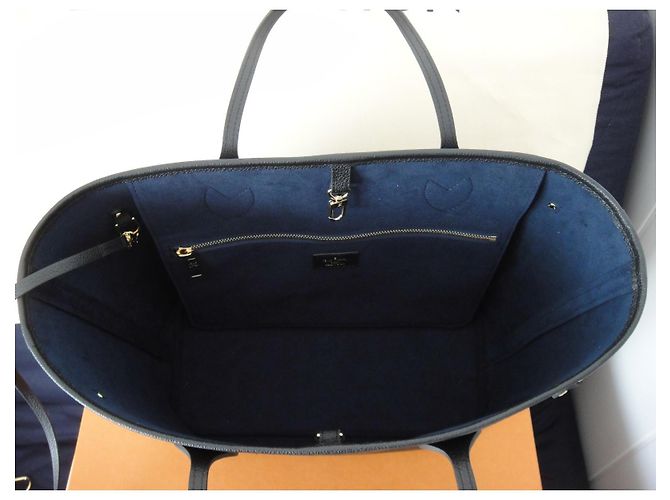 Neverfull MM Monogram Empreinte Noir mit Rechnung Louis Vuitton Schwarz - Ansicht 7