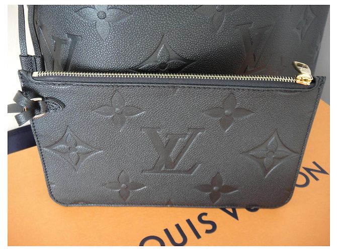 Neverfull MM Monogram Empreinte Noir mit Rechnung Louis Vuitton Schwarz - Ansicht 9