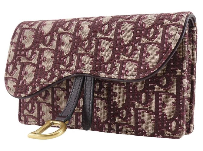 Borsa a vita Saddle di Christian Dior Trotter Bordò - vista 2