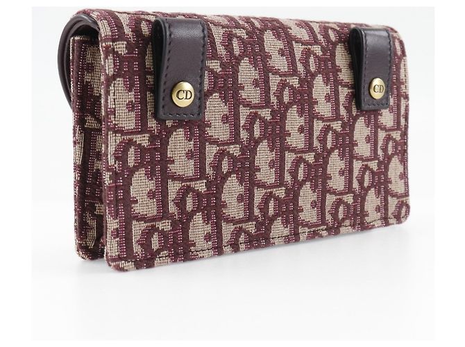 Borsa a vita Saddle di Christian Dior Trotter Bordò - vista 3