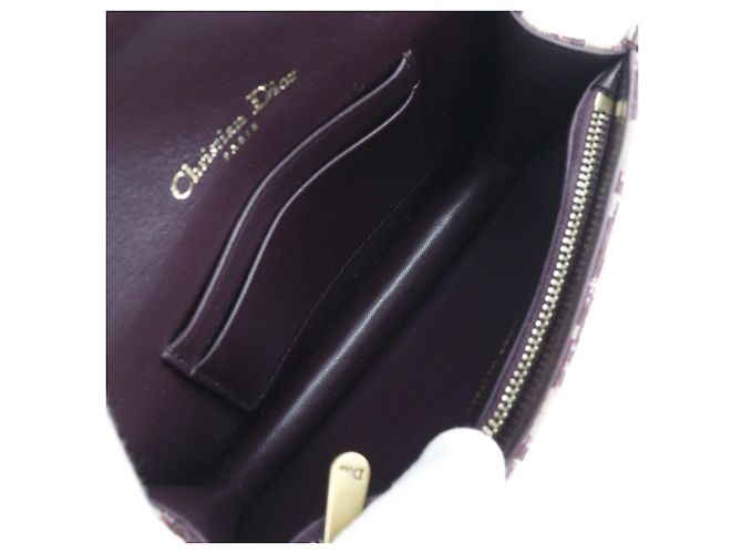 Borsa a vita Saddle di Christian Dior Trotter Bordò - vista 5