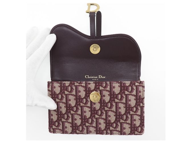 Borsa a vita Saddle di Christian Dior Trotter Bordò - vista 7