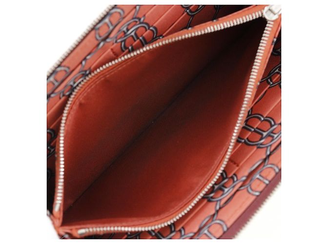 Cartera larga de seda Azap de Hermès Roja Burdeos - vista 6