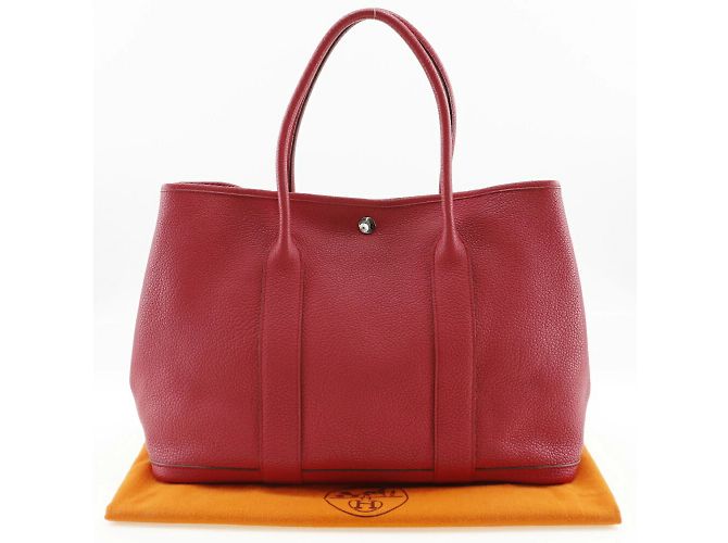 Hermès Borsa Tote PM Hermes Garden Rosso - vista 10