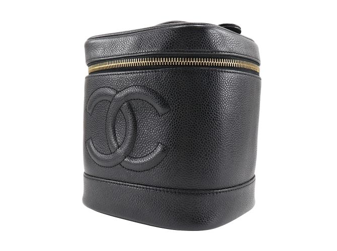 Borsa Vanity in pelle caviar di Chanel Nero - vista 2