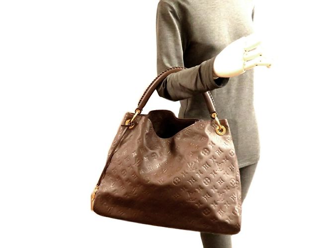 Borsa Tote Artsy MM da Donna Louis Vuitton Marrone - vista 9